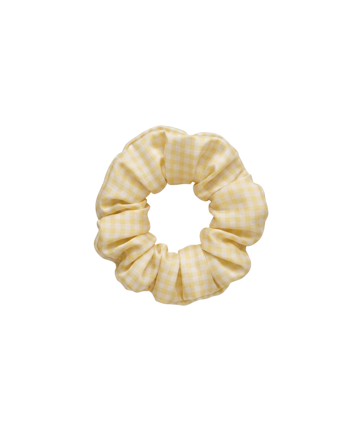 Chouchou 100% pure soie - Le moyen - Vichy Jaune