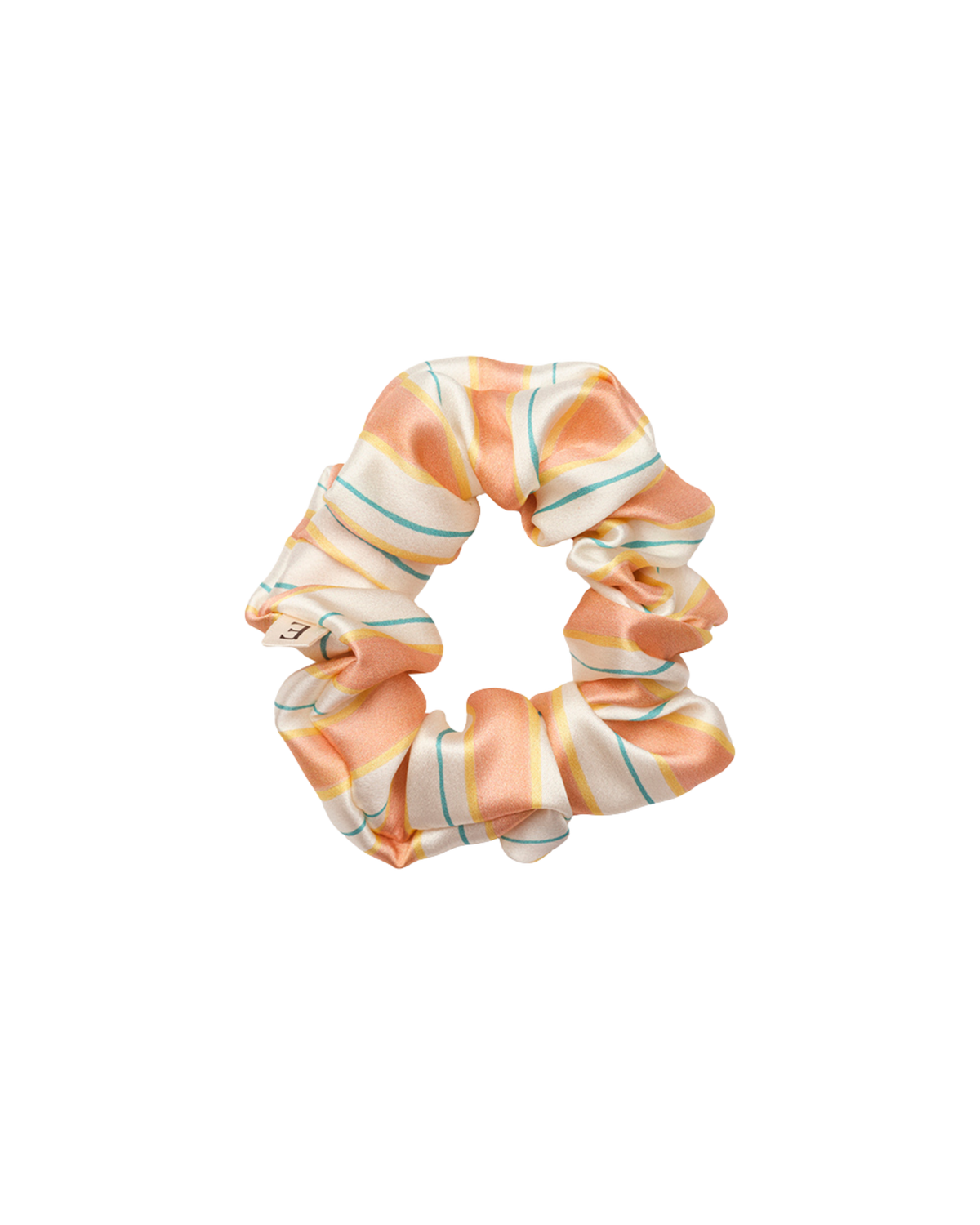 100% pure silk scrunchie - Medium - Divine lines