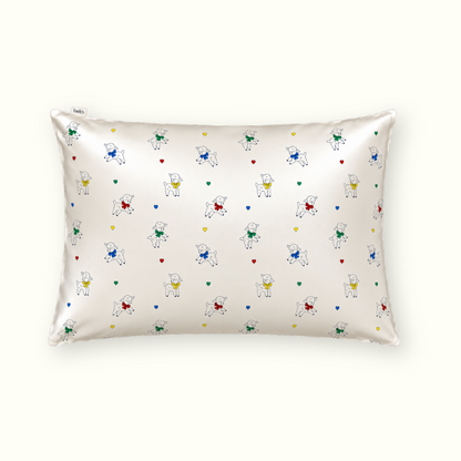 100% Pure Mulberry Silk Pillowcase - Retro Checks