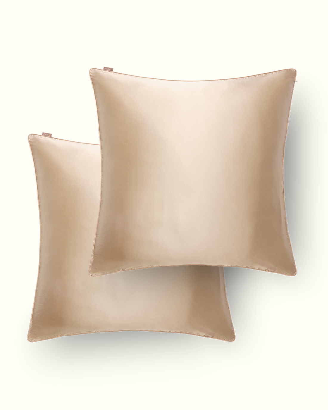 Coffret Duo de Noël - Taies 100% pure soie x2 - Champagne