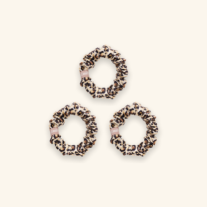 Pack de 3 Chouchous 100 % Soie - Le Petit - Léopard