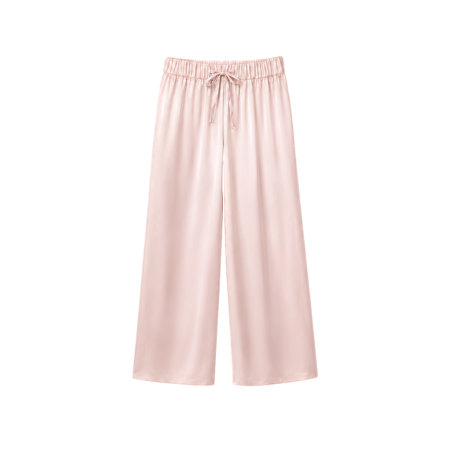 Pantalon Oversize 100% pure soie de mûrier - Rose Poudré