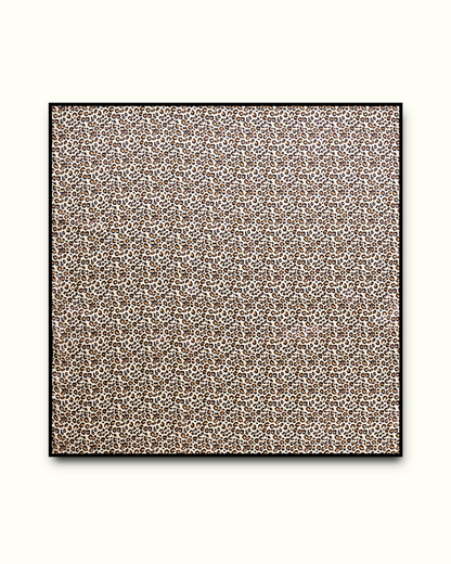 Foulard léopard 100% pure soie