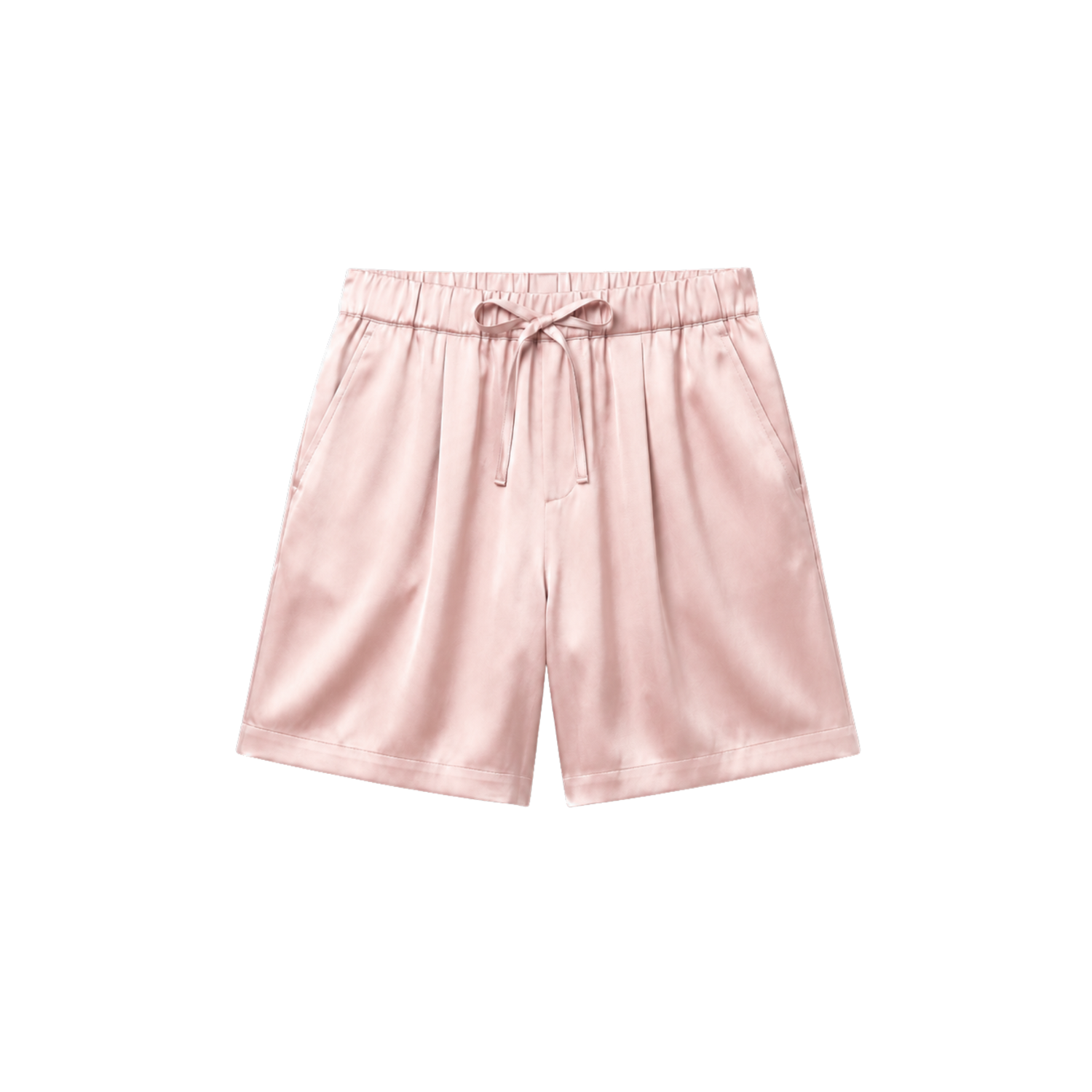 Short Oversize 100% pure soie de mûrier - Rose Poudré