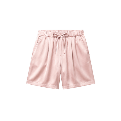 Short Oversize 100% pure soie de mûrier - Rose Poudré