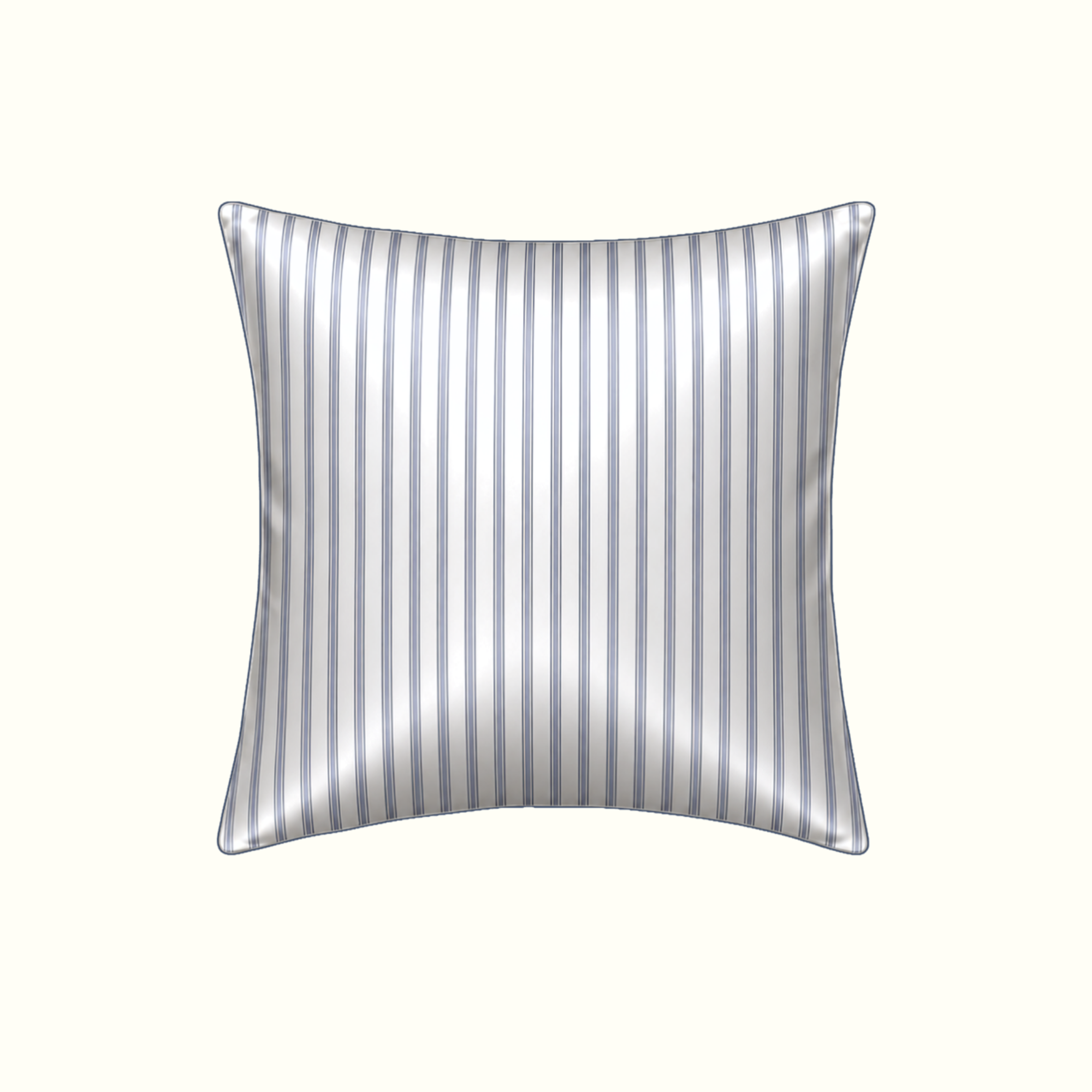 100% Pure Mulberry Silk Pillowcase - Blue Zebra Stripes