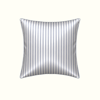 100% Pure Mulberry Silk Pillowcase - Blue Zebra Stripes