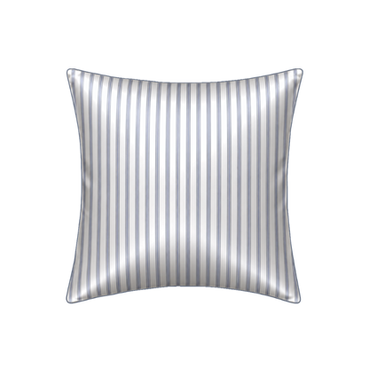 100% Pure Mulberry Silk Pillowcase - Blue Zebra Stripes