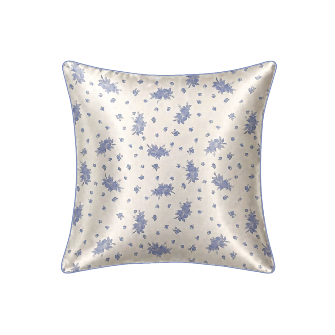 100% Pure Mulberry Silk Pillowcase - Small Cornflowers