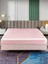 drap housse rose pure soie